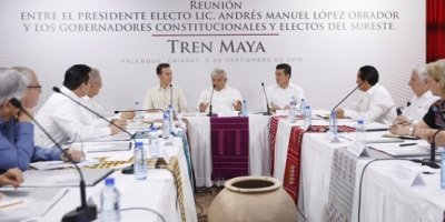 Respaldan gobernadores del sur el proyecto del Tren Maya