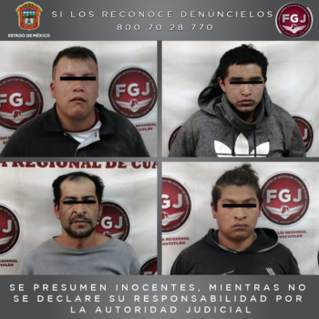 Consigue FGJEM vinculación a proceso de cuatro sujetos por robo a tienda Coppel en Cuautitlán Izcalli