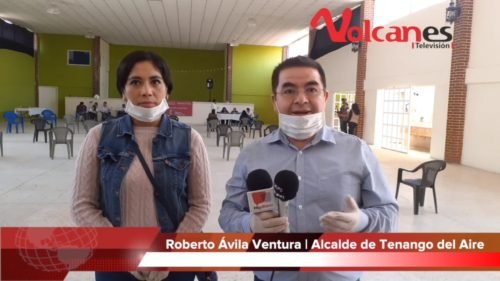 Alcalde de Tenango Del Aire supervisó la logística en la entrega de apoyos a adultos mayores