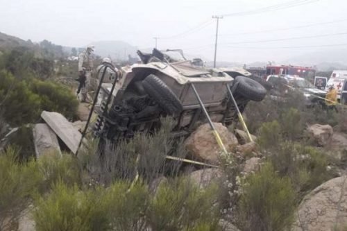 Mueren 5 militares en volcadura vehicular