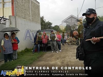 Colocan alarmas vecinales en el municipio de Ayapango