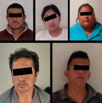 Capturan a cinco personas por probable robo, secuestro y extorsión.