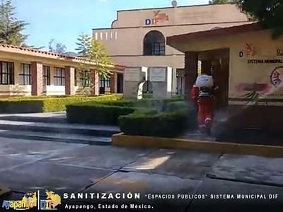 En Ayapango continúa con la Sanitización en las instalaciones del Sistema Municipal DIF.