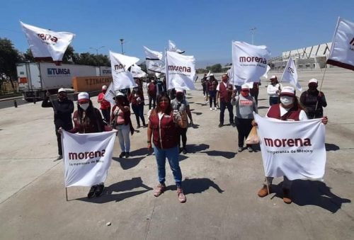 Anaís Burgos continúa con sus recorridos en el Centro de Chalco