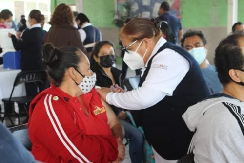 Se aplicará segunda dosis de vacuna contra COVID-19 a adultos de 50 a 59 años en Chimalhuacán
