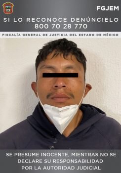 Cumplimentan orden de aprehensión contra probable partícipe de un homicidio en Tultepec