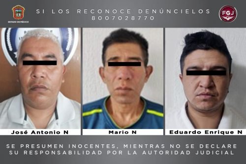 Inician proceso legal contra tres probables homicidas