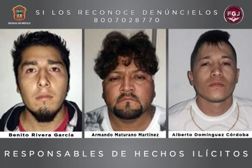 Sentencian a 62 años de prisión a tres integrantes de una célula criminal acusados de homicidio en Tecámac