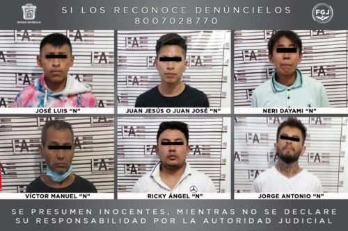 Aseguran a ocho personas involucradas en el multihomicidio de Tultepec