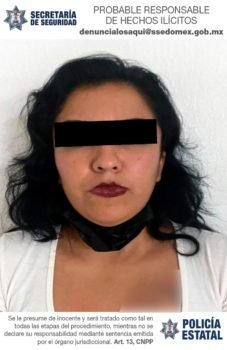 Mujer es detenida por su participación en el delito de homicidio en Tecámac