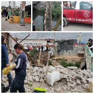 Dramático Colapso del Puente Peatonal en Límites de Nezahualcóyotl y Chimalhuacán Deja Varios Heridos
