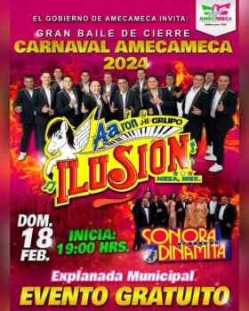 Gran cierre de carnaval en Amecameca