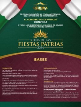 El Gobierno de Ozumba Invita a Participar en la Convocatoria para Ser Reina de las Fiestas Patrias