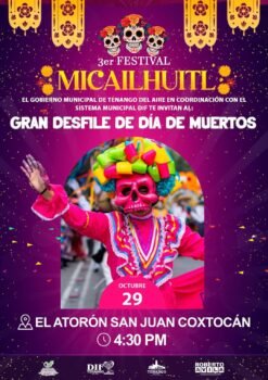 Anuncian el Gran Desfile de Día de Muertos en Tenango del Aire