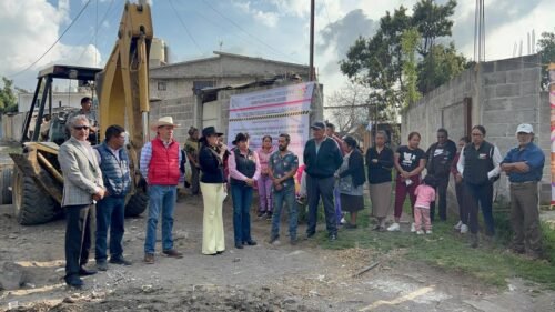 Inicia importante obra de pavimentación en San Pedro Nexapa; Alcaldesa Ivette Topete impulsa el desarrollo urbano