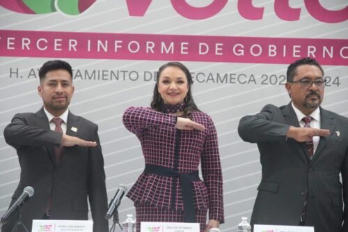 Ivette Topete presenta su Tercer Informe y reafirma compromiso con el desarrollo de Amecameca