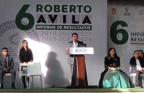 Roberto Ávila Ventura rinde informe de seis años de gobierno en Tenango del Aire con 234 obras