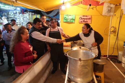Inauguran la Plaza de las Tradiciones en Texcoco con productos para el Día de la Candelaria