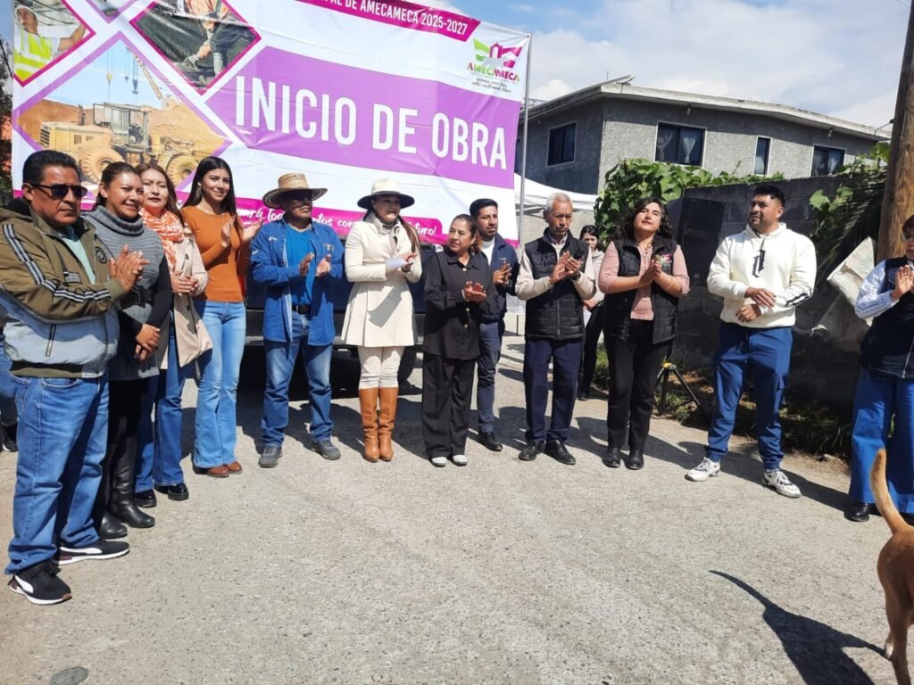 INICIA ALCALDESA IVETTE TOPETE GARCÍA UNA OBRA MÁS EN AMECAMECA