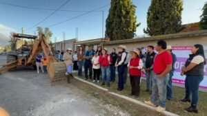 Alcaldesa Ivette Topete Inicia Obra de Pavimentación en San Diego Huehuecalco