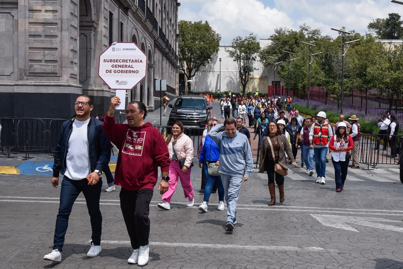 Más de 1.3 millones de mexiquenses participan en el Segundo Simulacro Nacional
