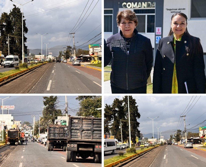 Amecameca inicia reencarpetado de avenida Hidalgo y bulevar Popocatépetl