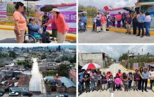 Amecameca entrega pavimentación de la calle Melchor Ocampo para mejorar la movilidad
